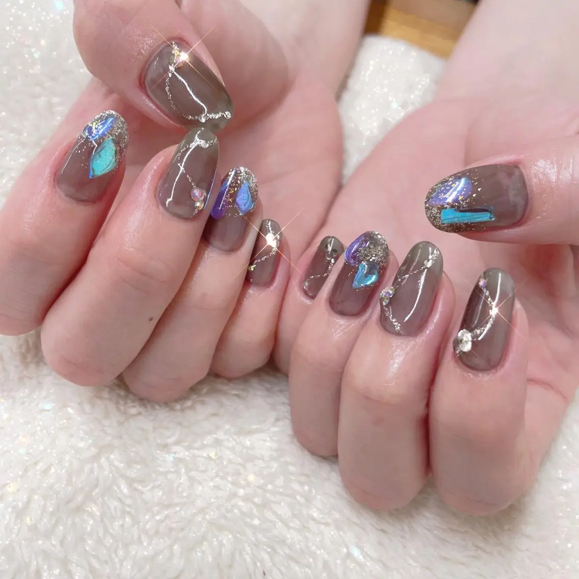 ネイル ハンドネイル パラジェル有/ 長さだし/mahoのネイルデザイン