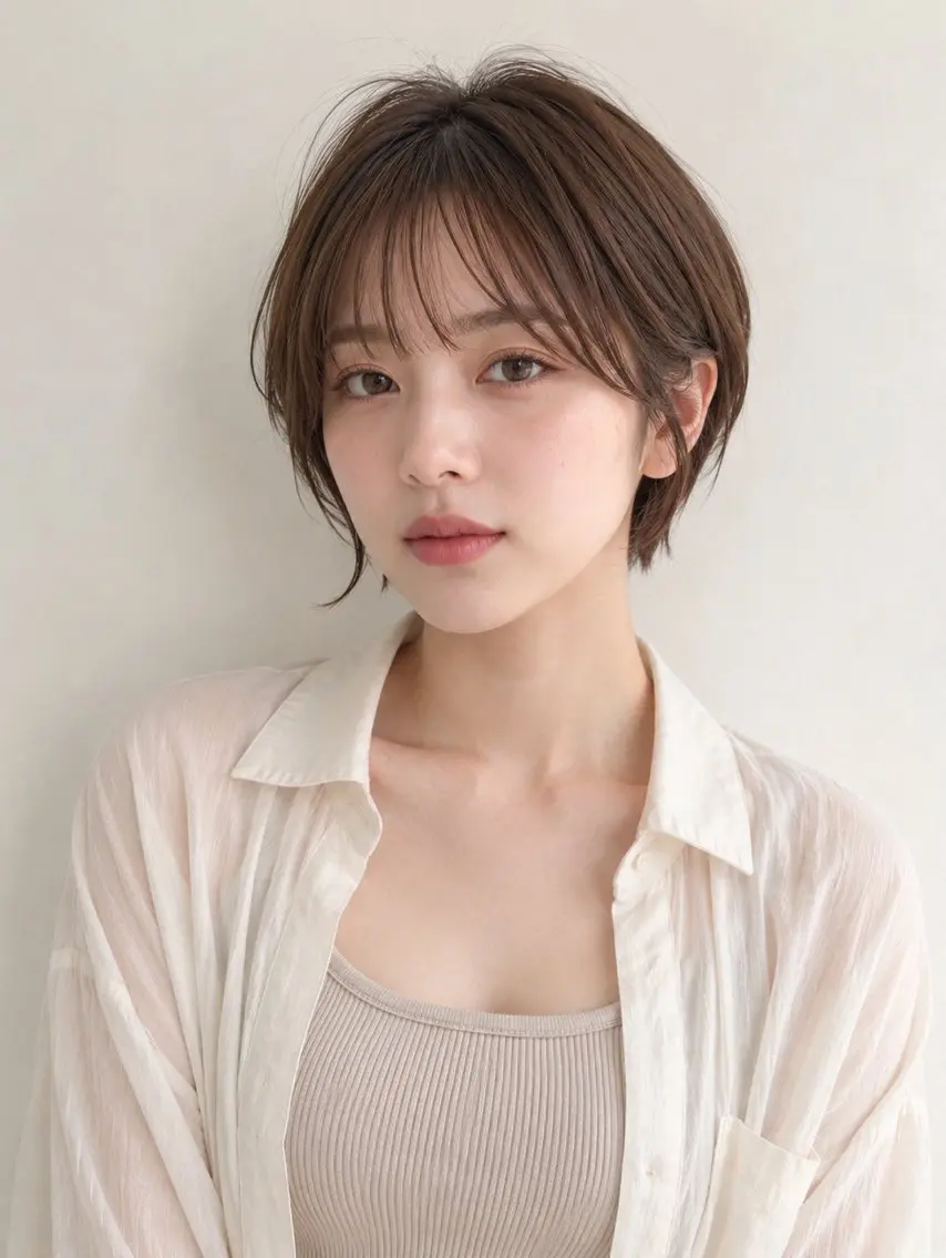 ショート カラー アディクシーカラー 透明感カラー カット ヘアカラー トリートメント 田村和範/似合わせ カラー/髪質改善のヘアスタイル