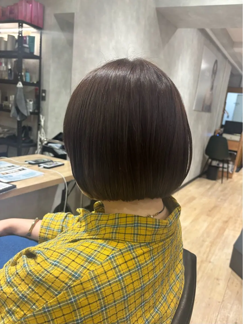 🎀カット+ブリーチ無しダブルカラー+Aujua2step🎀[3回まで利用可能]ブリーチ無しの写真