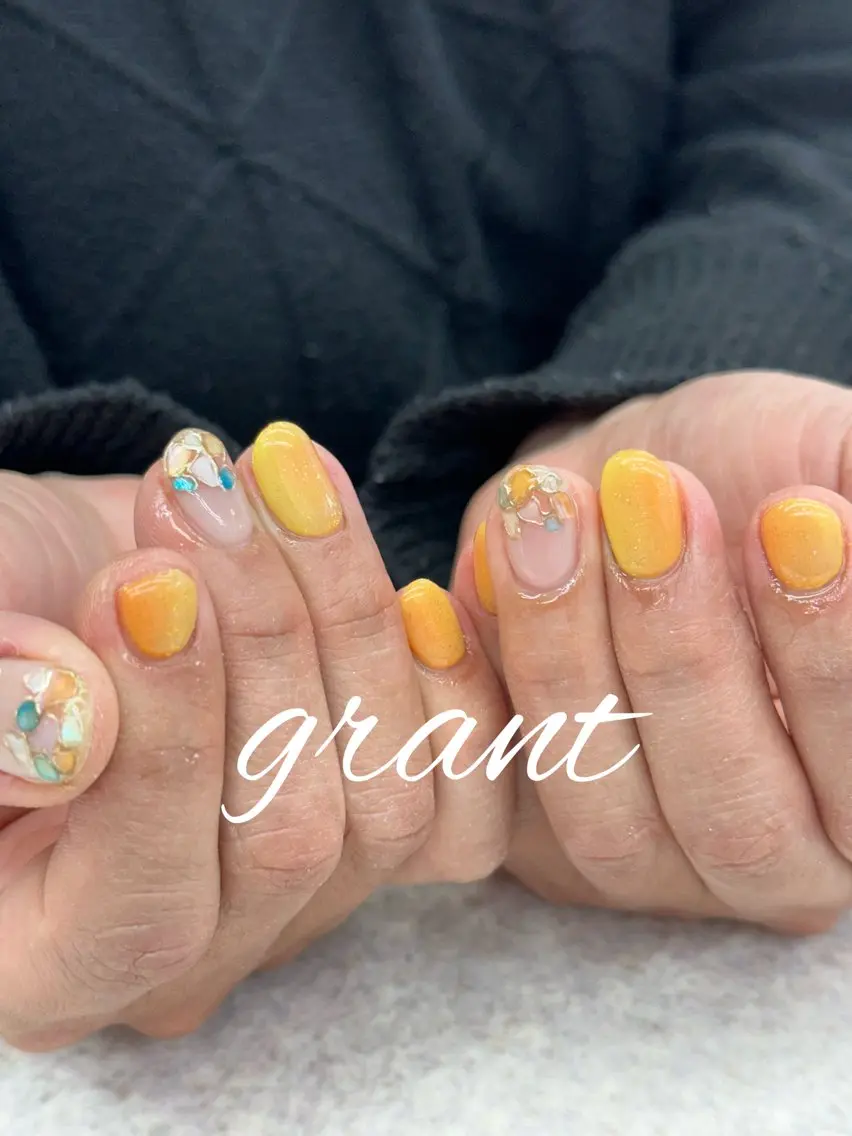 ネイル 春ネイル ハンドネイル nailsalon grantのネイルデザイン