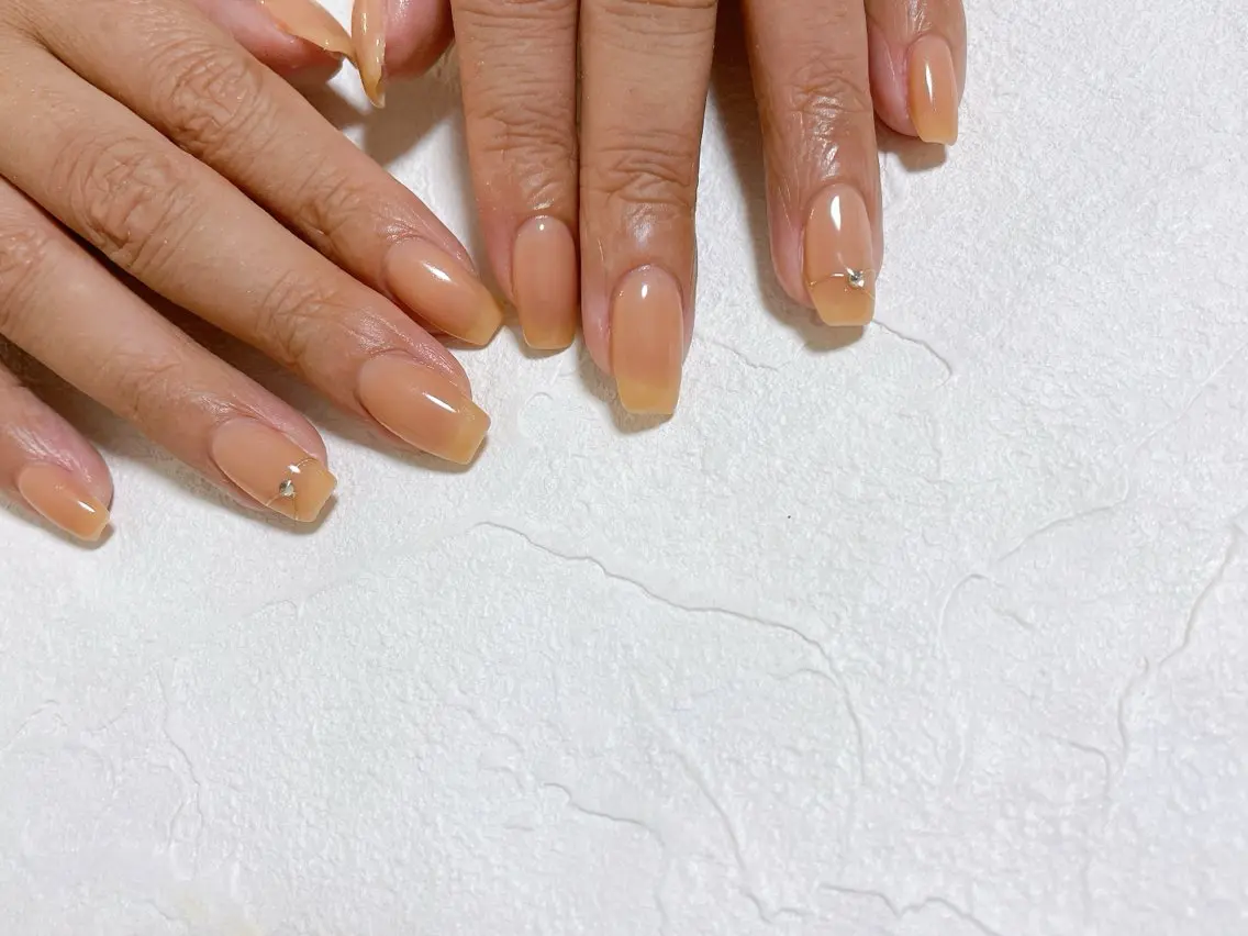 ネイル オーロラネイル フットネイル フレンチネイル ジェルネイル 韓国ネイル ハンドネイル kiki nail たまプラーザのネイルデザイン