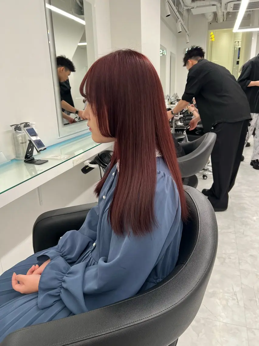カラー ヘアカラー トリートメント ヘッドスパ ヘアセット ブリーチなし透明感 💗RYOTAのヘアスタイル