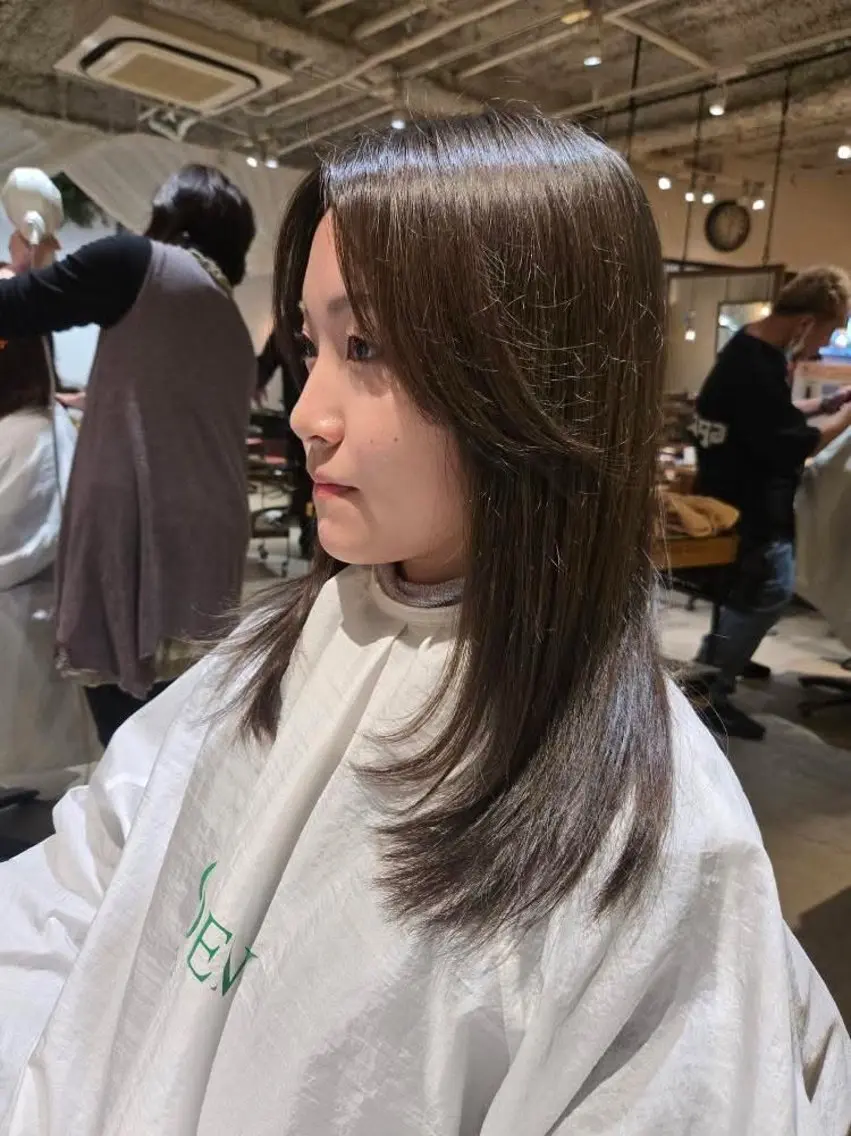 ロング カラー ヘアカラー 韓国好き🇰🇷 美容師MIKUのヘアスタイル