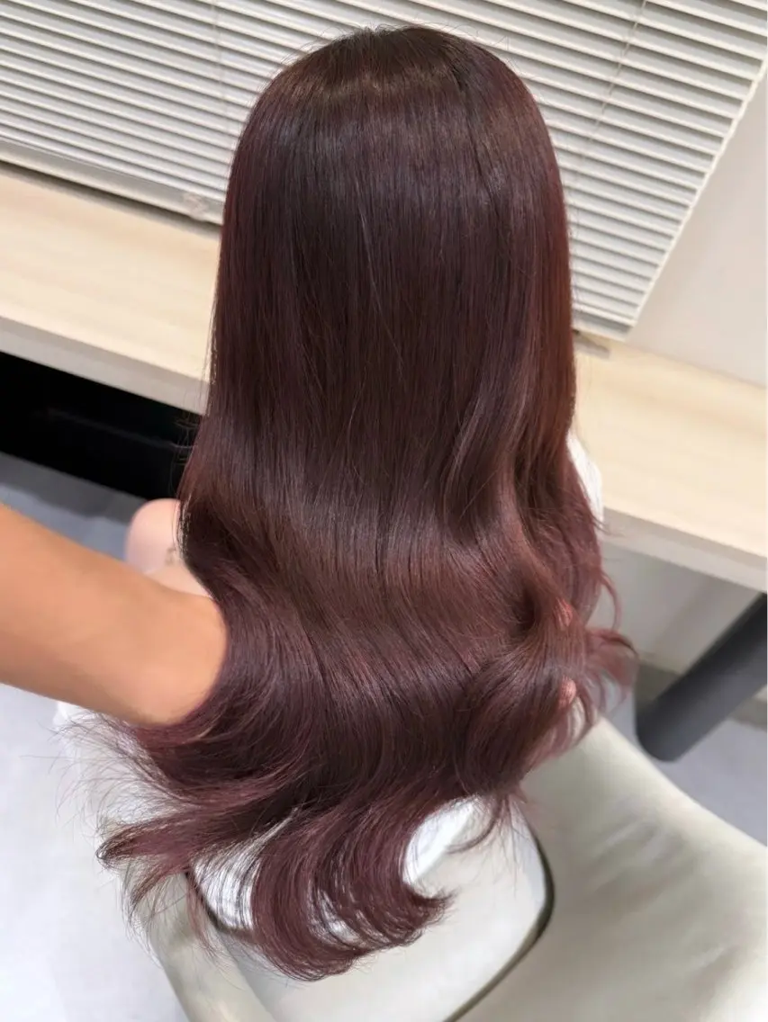 ロング カラー ヘアカラー トリートメント miku/暖色カラー /メンズ歓迎のヘアスタイル