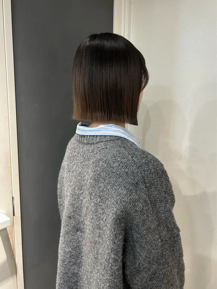 ショート カット トリートメント えり 堀江/ボブ /レイヤー/艶髪のヘアスタイル