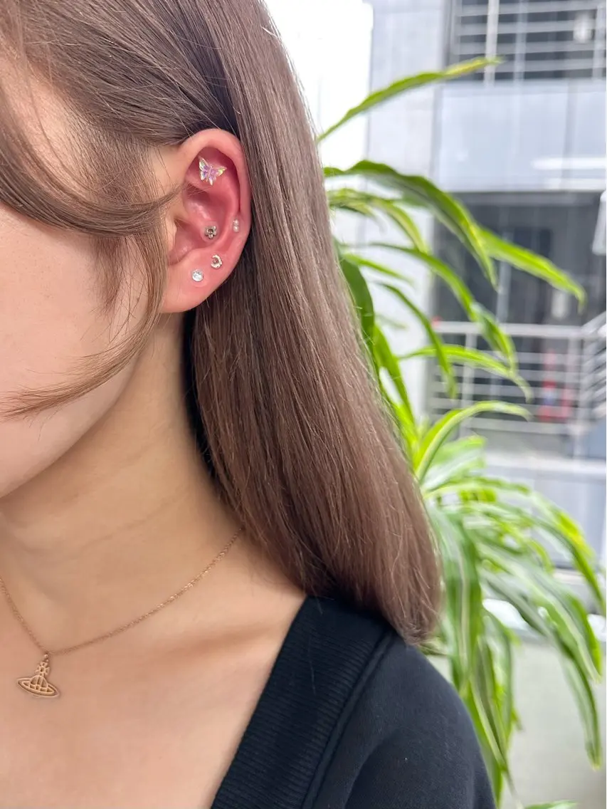 【💖今話題の💖】耳ツボジュエリー/両耳14粒💎の写真