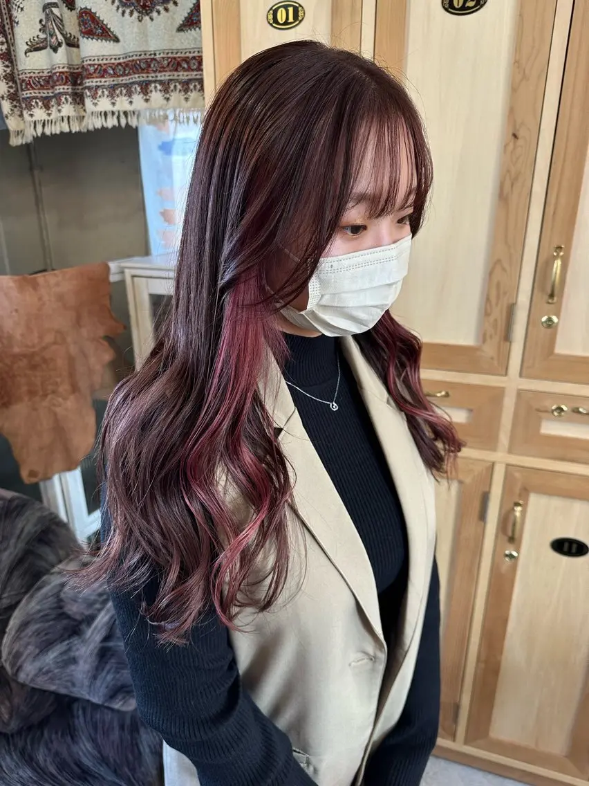 ロング カラー インナーカラー YUIMARL岡山店 YUNOKA🦋🫧のヘアスタイル