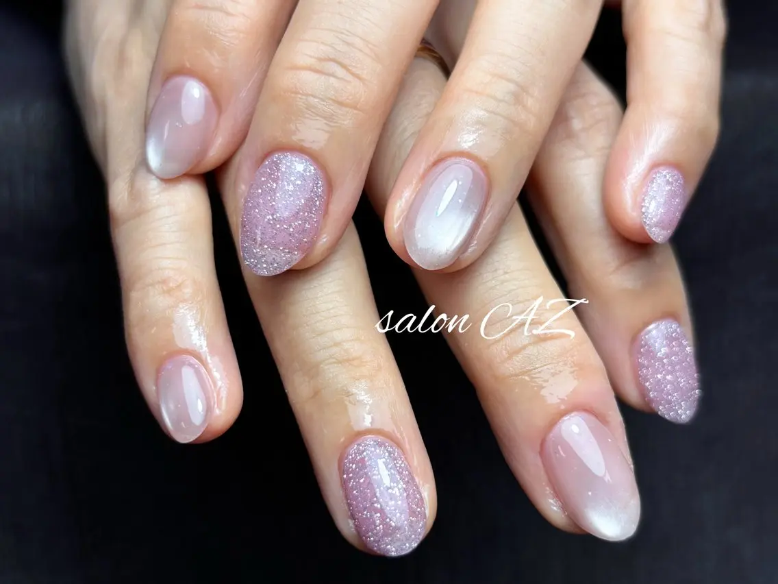 ネイル アートネイル 長さ出し フットネイル フレンチネイル ジェルネイル ハンドネイル salon AZのネイルデザイン