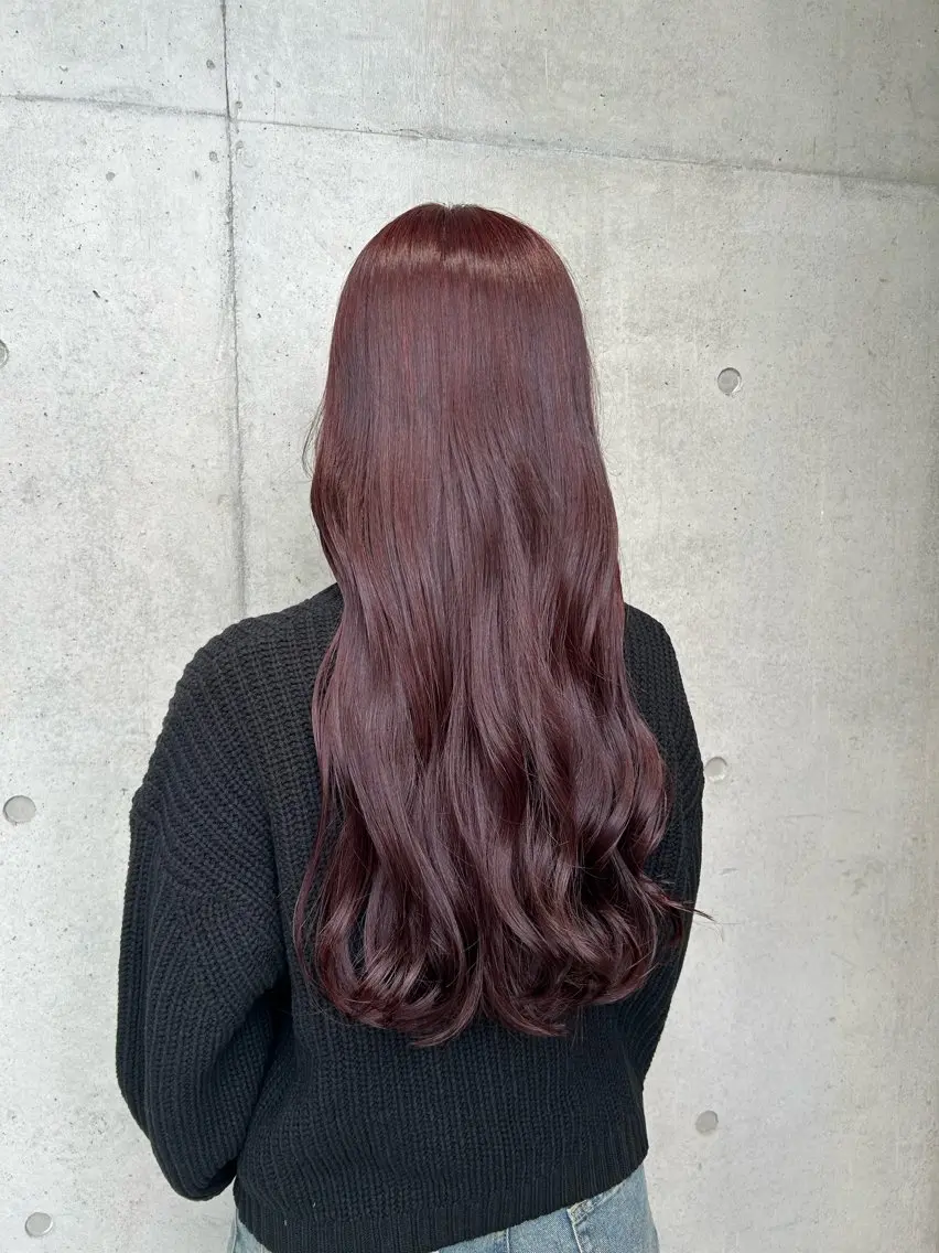 ロング カラー ヘアアレンジ ヘアカラー トリートメント ボブ艶モテカラー🫧 カリンのヘアスタイル