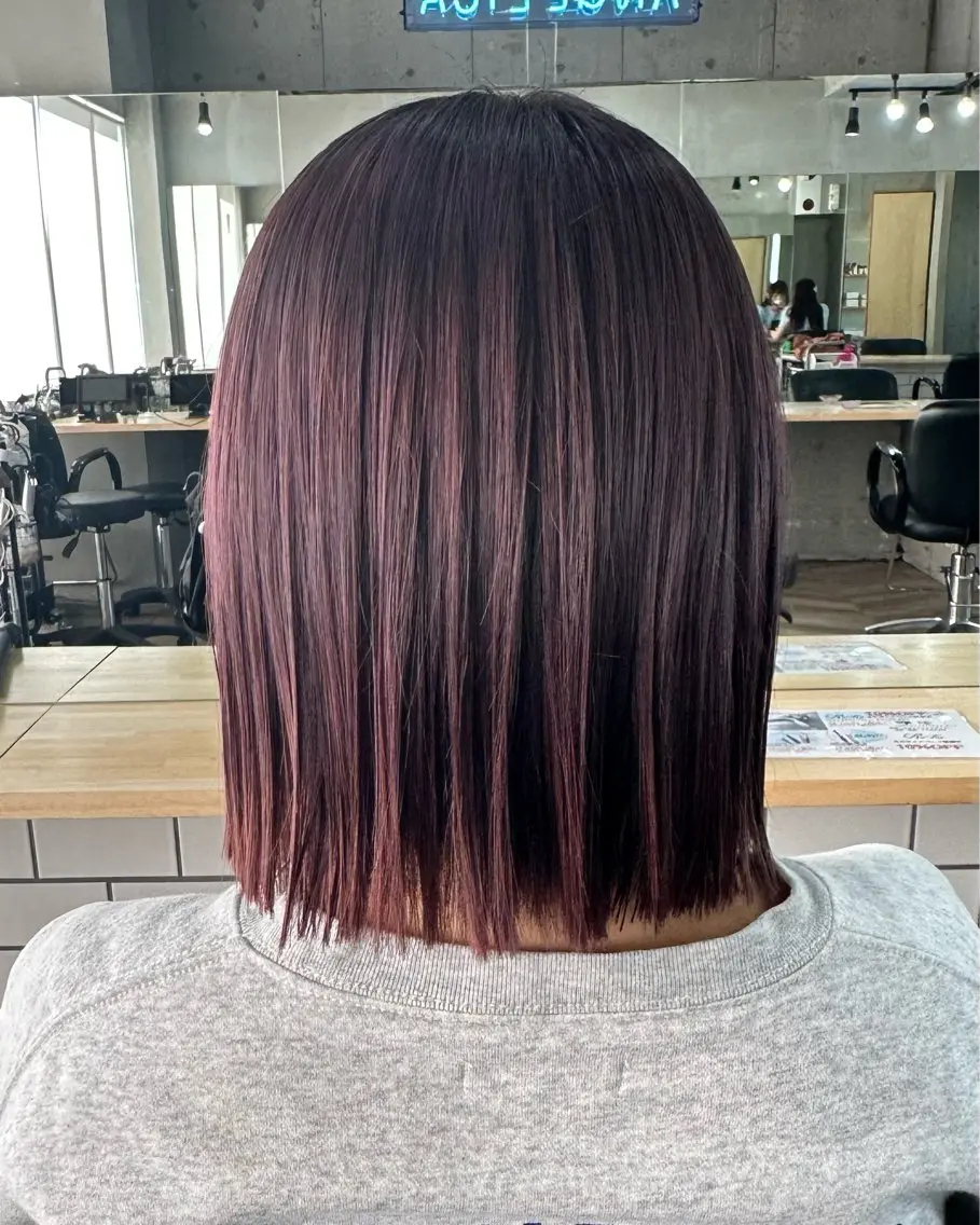 カラー ブリーチ ラベンダーカラー カット ヘアカラー Angelica 内海  遥奈のヘアスタイル