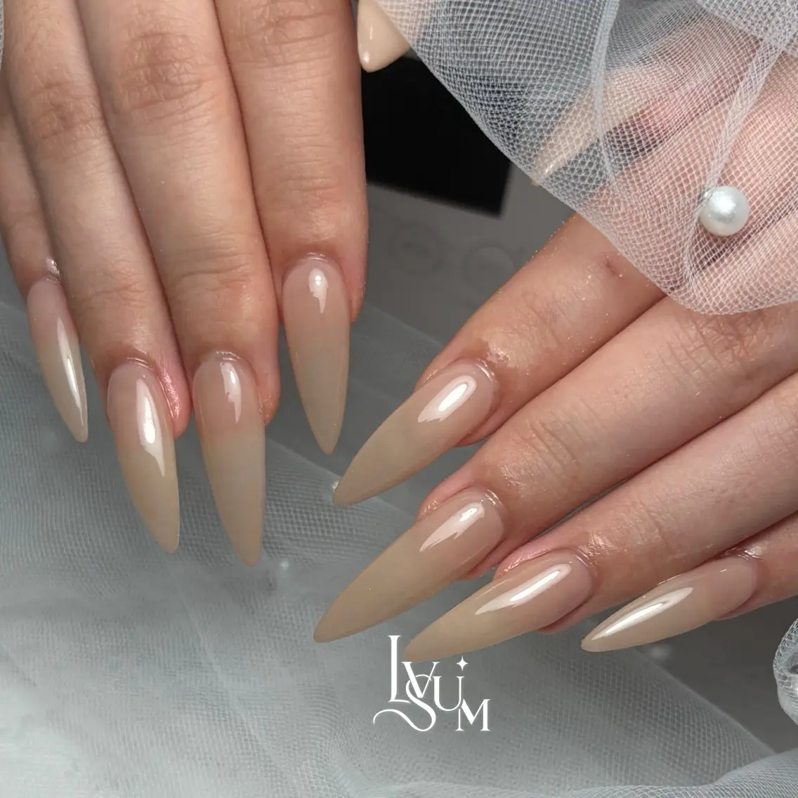 ネイル ワンカラーネイル ハンドネイル lvsum nailのネイルデザイン
