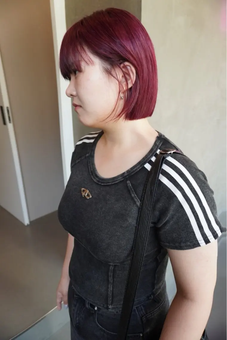 ショート カラー 色落ちまで可愛い🧚 心斎橋hikaruのヘアスタイル