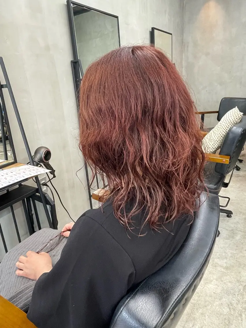 暖色系ワンカラー🍒の写真