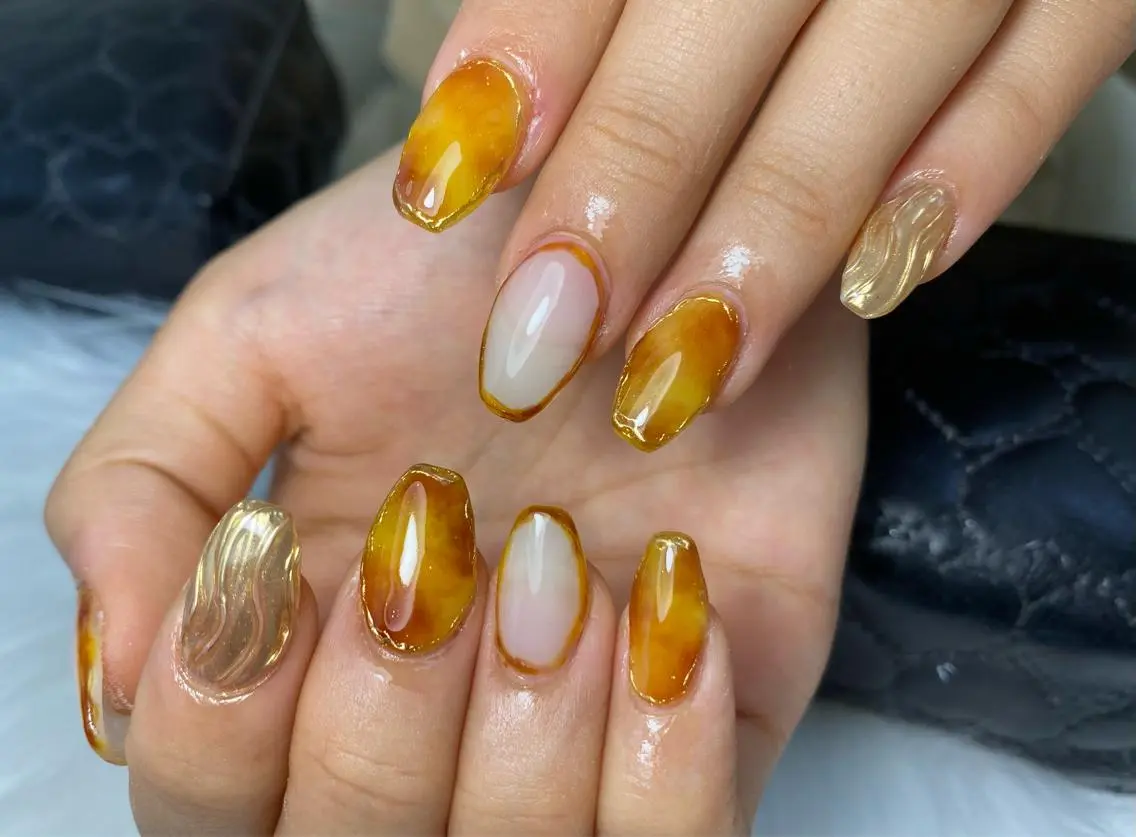 ネイル ハンドネイル Mana‪ ‪·͜· ❤︎‬のネイルデザイン