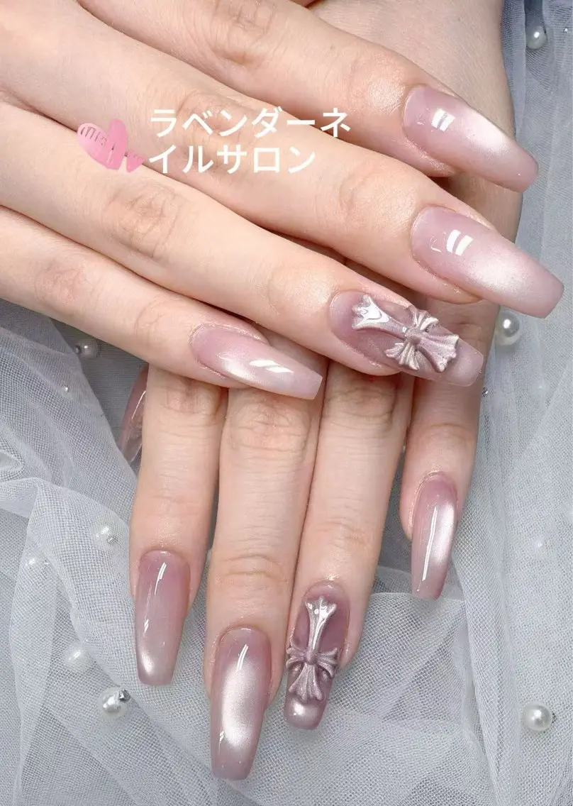 ネイル ハンドネイル ラベンダー💖日暮里 ルル💖ネイルのネイルデザイン