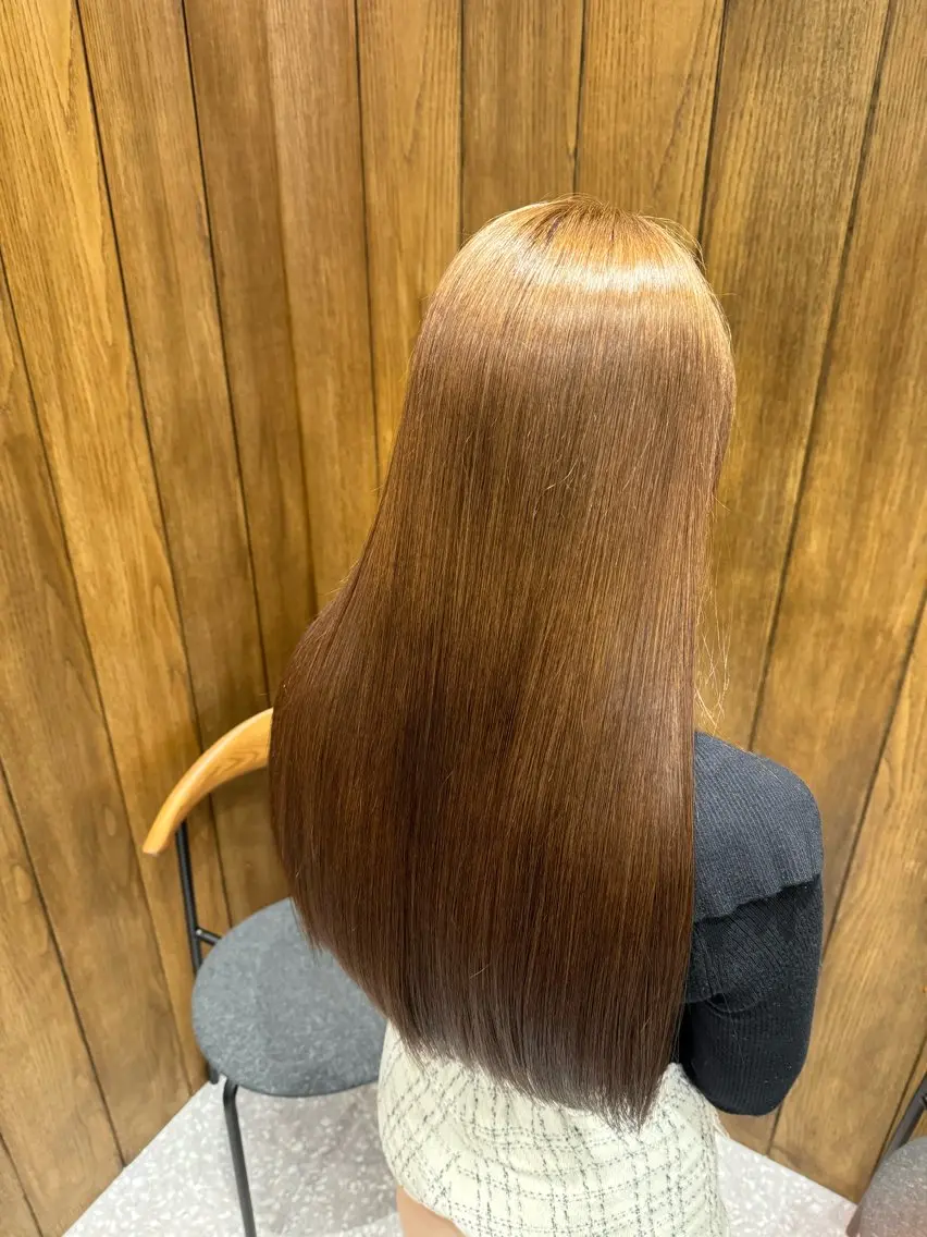 ロング 髪質改善 カット ヘアカラー トリートメント 荒木 理緒のヘアスタイル