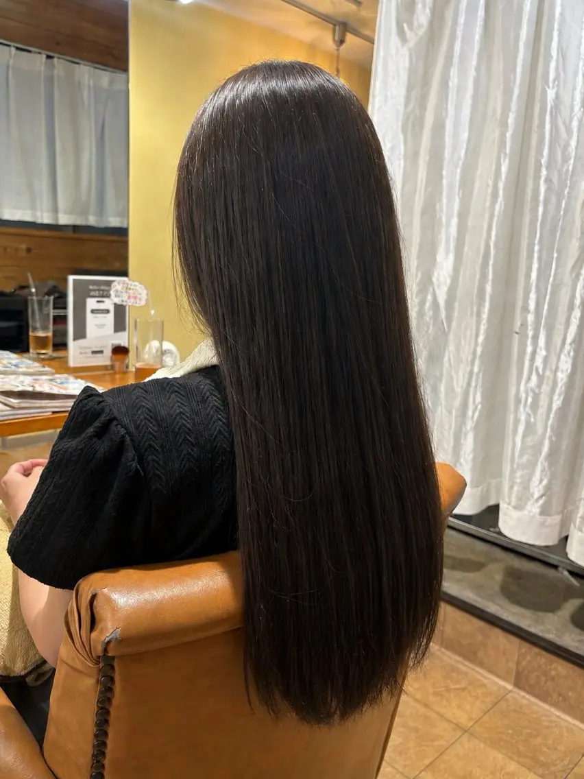 ロング ヘアカラー トリートメント MOMOKA 🦋 NICCOLO/西新のヘアスタイル