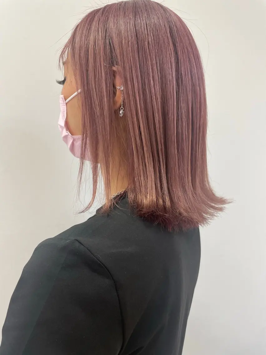 カラー 💜暖色系カラー/ ブリーチカラー💜のヘアスタイル