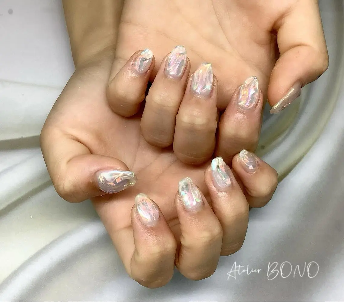 ネイル 氷ネイル・うるうるネイル nail salon アトリエBONOのネイルデザイン