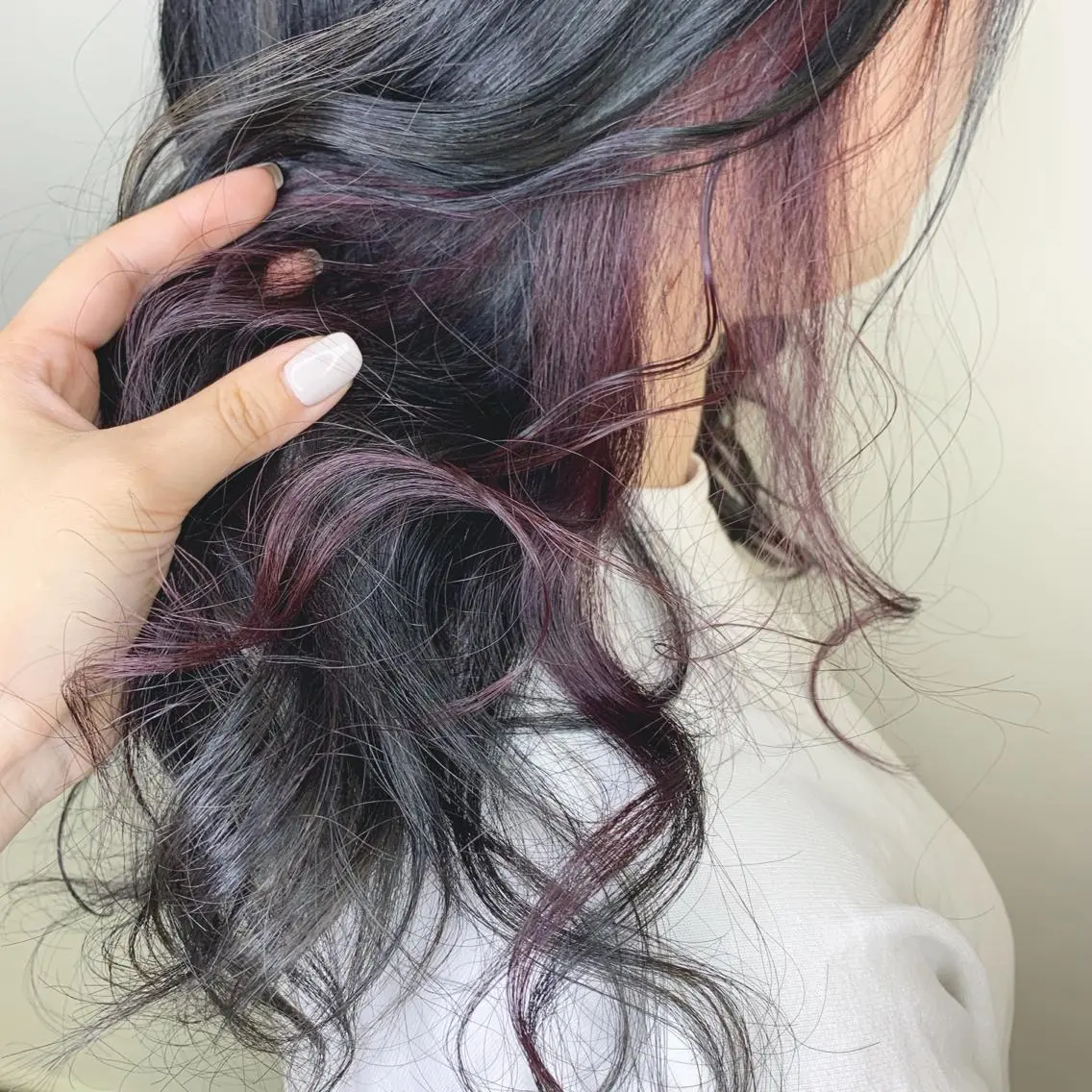 ロング カット ヘアカラー レイヤー/艶髪カラー 森本くるみのヘアスタイル
