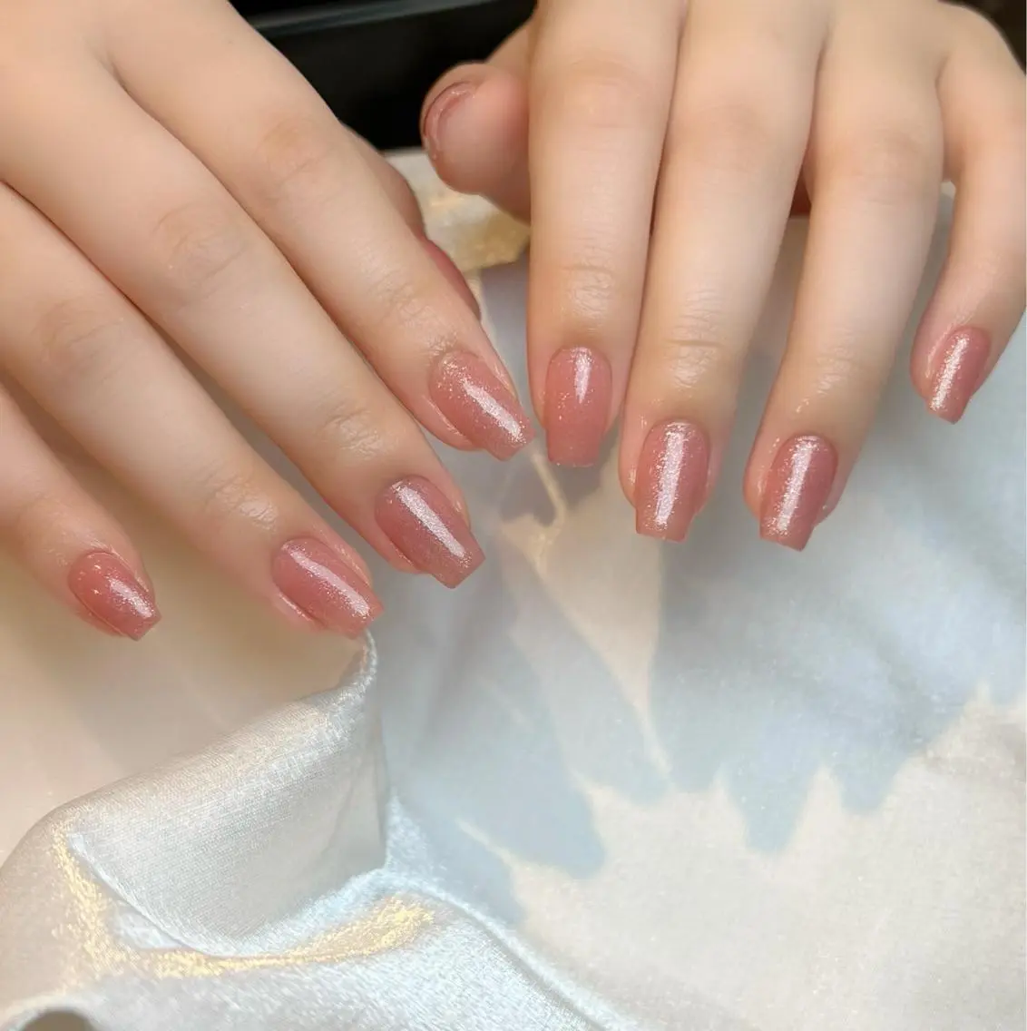 ネイル ラメ(グリッター) シルバー Lino+ ネイル&よもぎ蒸しのネイルデザイン