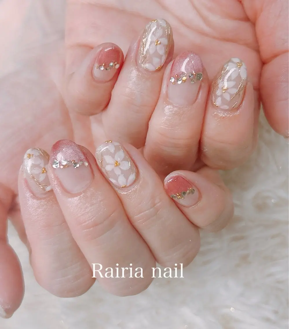 ネイル グリーン 持ち込み Rairia nail本八幡店のネイルデザイン