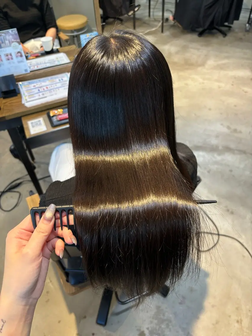 ロング 髪質改善 トリートメント 日比野 紅杏のヘアスタイル