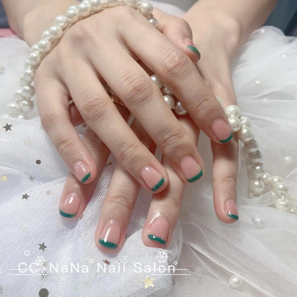 ネイル ジェルネイル パラジェル スカルプネイル 夏ネイル CC NaNa ワンホンネイル🌙Nのネイルデザイン