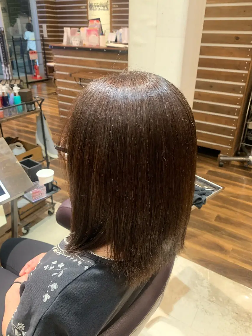カラー パーマ 縮毛矯正 艶カラー 透明感カラー/叶羽のヘアスタイル