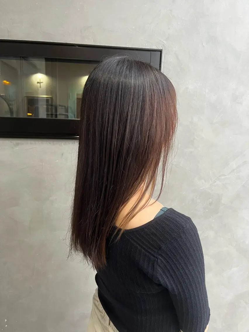 セミロング トリートメント 中川 花菜のヘアスタイル