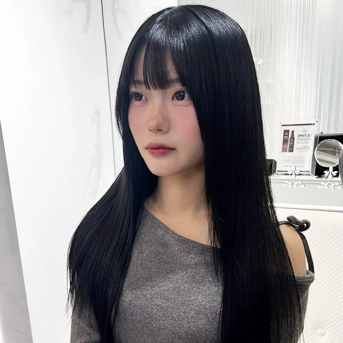 朝が楽に🎶【 前髪ポイントストレート 】+【 前髪カット✂️ 】の写真