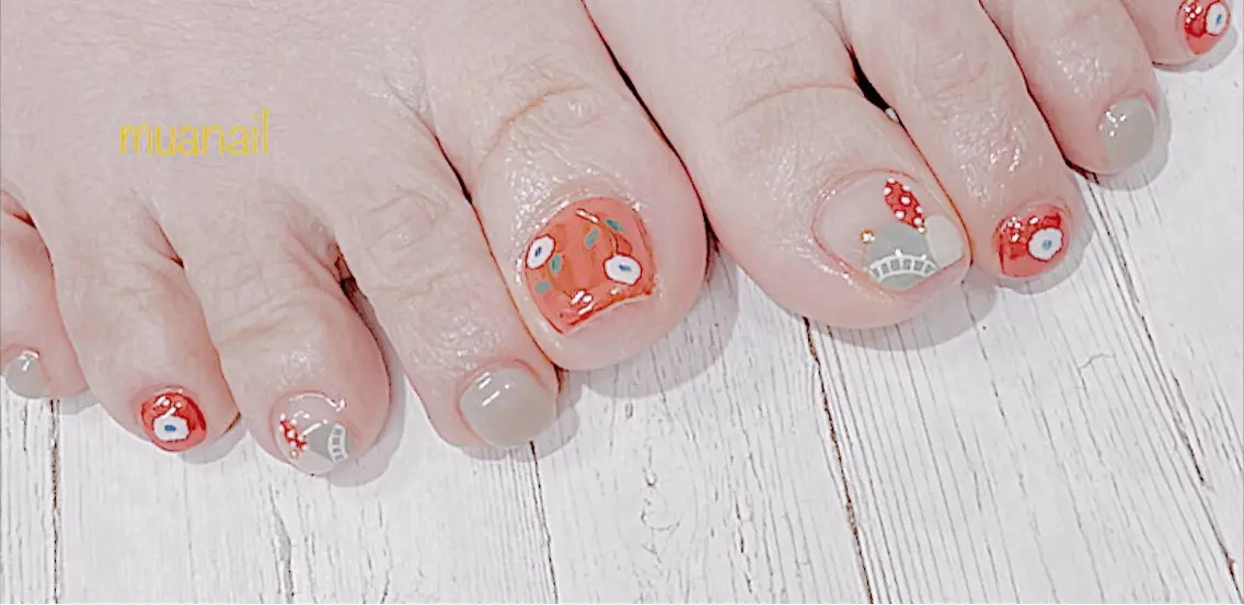 ネイル フットネイル フットネイル mua nail mikiのネイルデザイン