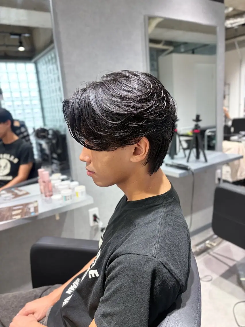 メンズ カット 縮毛矯正 曲がる縮毛矯正専門 /森隆之介のヘアスタイル
