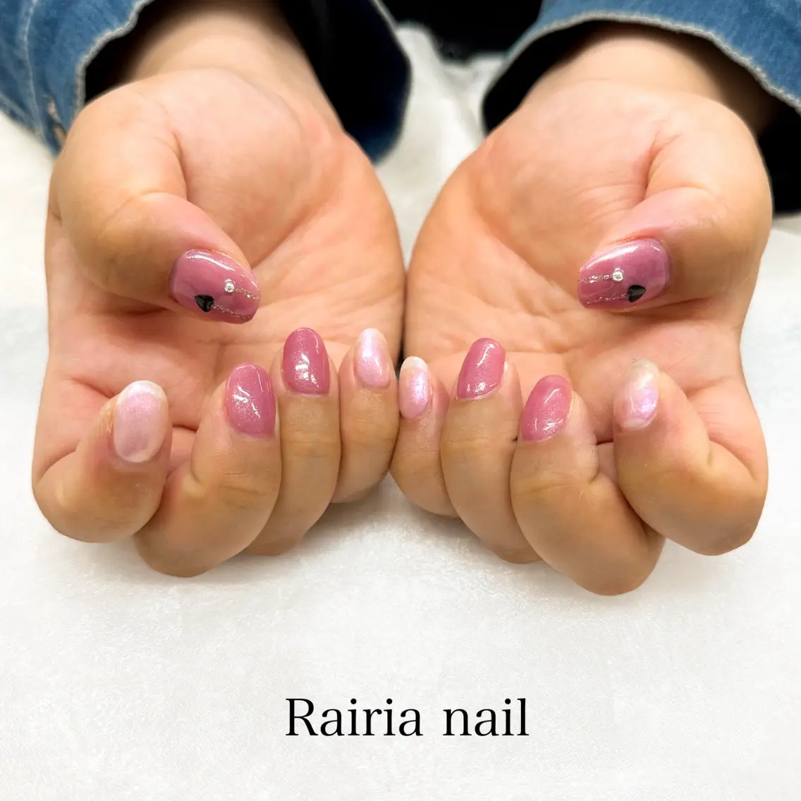 ネイル アートネイル ジェルネイル マグネットネイル マグネットワンカラー ワンカラーネイル Rairia Yamaguchiのネイルデザイン