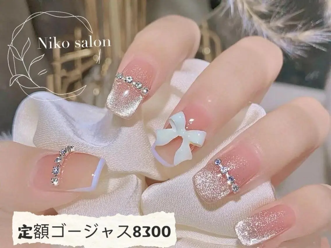 【当店人気No.2】選べる定額プラス♪厳選50種類以上＆ワンホンネイル ¥8300の写真