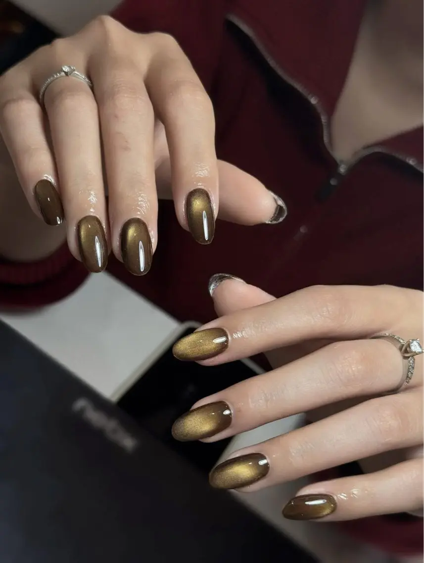 ネイル チークネイル フレンチネイル グラデーション キラキラネイル 韓国ネイル ハンドネイル Minette nailHuongのネイルデザイン