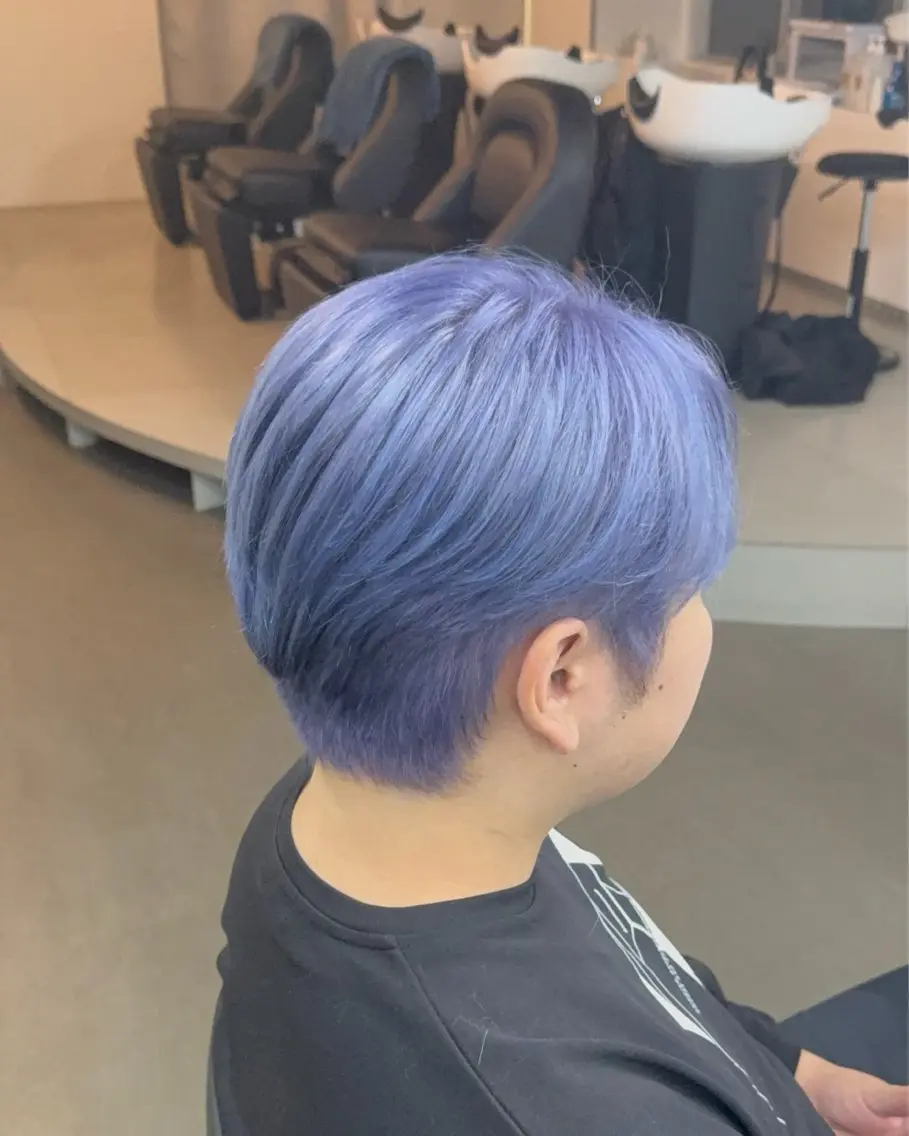 ショート カラー メンズ ヘアカラー ウチダ🦖 メンズカラーのヘアスタイル