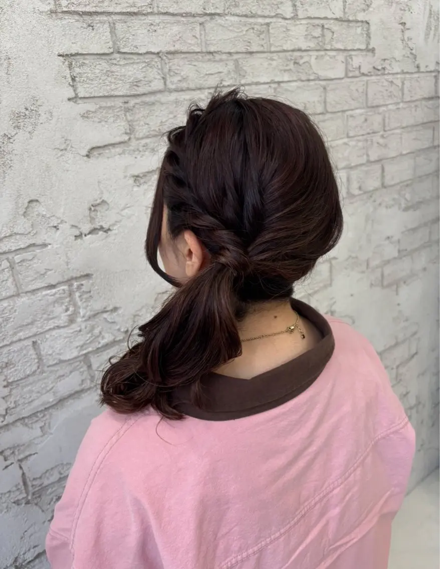 カラー ヘアアレンジ 💙🎀モテ髪 ♡Airi🎀💙のヘアスタイル