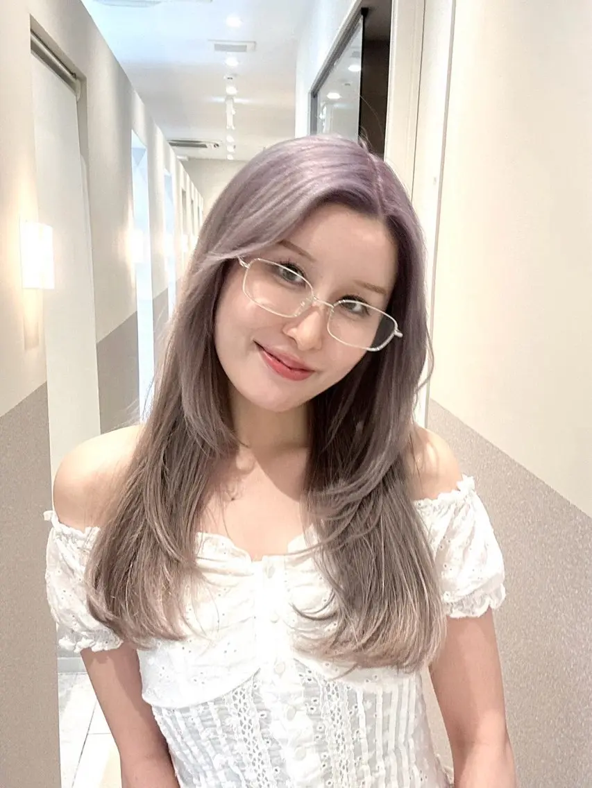 ミディアム 透明感カラー/ moyu🌷のヘアスタイル
