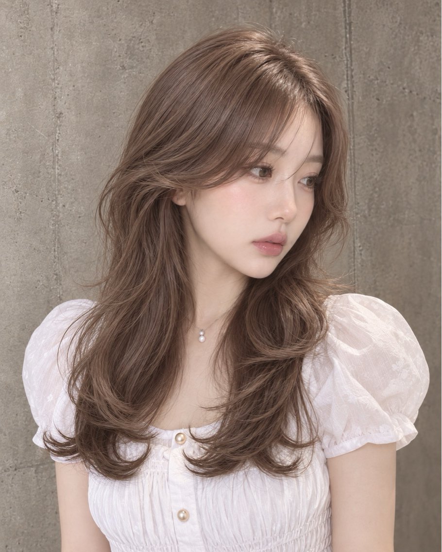 ロング カラー カット ヘアカラー トリートメント 銀座／ブリーチ／ トレンドヘア／ハルトのヘアスタイル