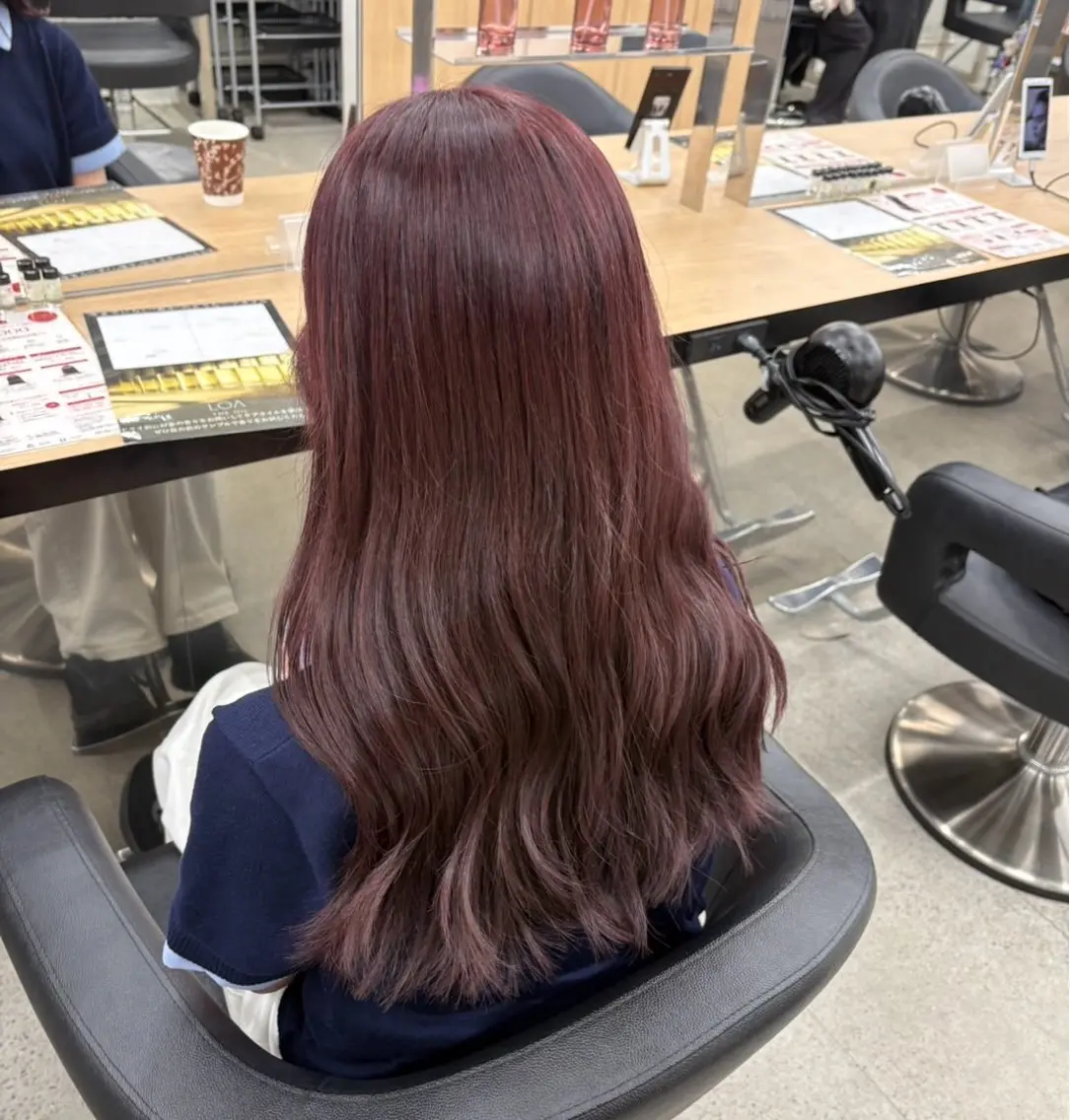 ロング ヘアカラー miku/ラベンダー 透明感カラー🪻❤︎のヘアスタイル