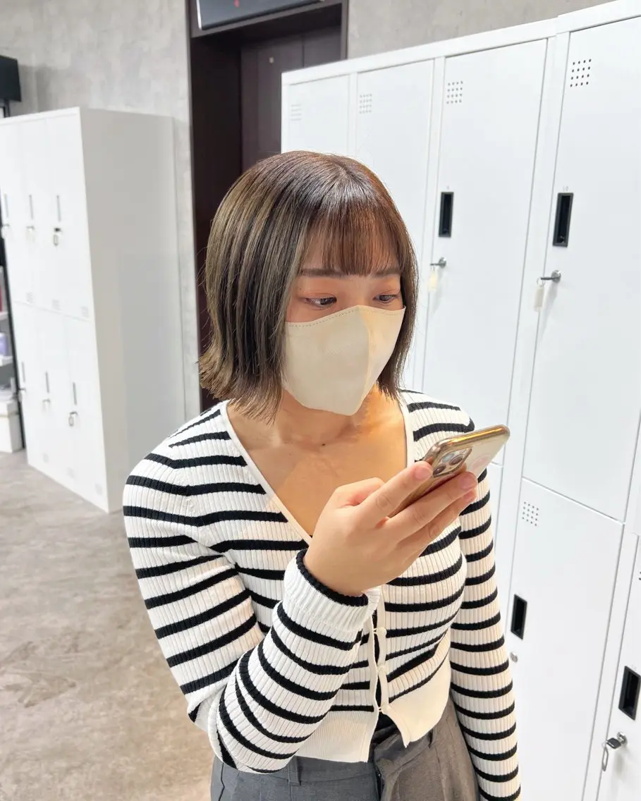 ショート カラー JUNSHIN🦋 ヘアセット／カラーのヘアスタイル