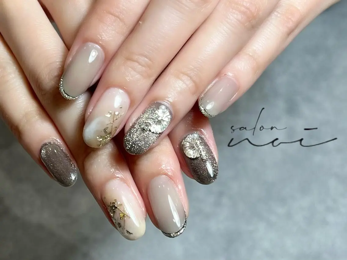 ネイル ニュアンスネイル ハンドネイル salon noiのネイルデザイン