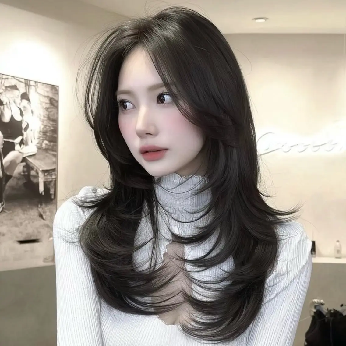 ロング 髪質改善 韓国風ヘア トリートメント hina/艶カラー/ 縮毛矯正/梅田のヘアスタイル