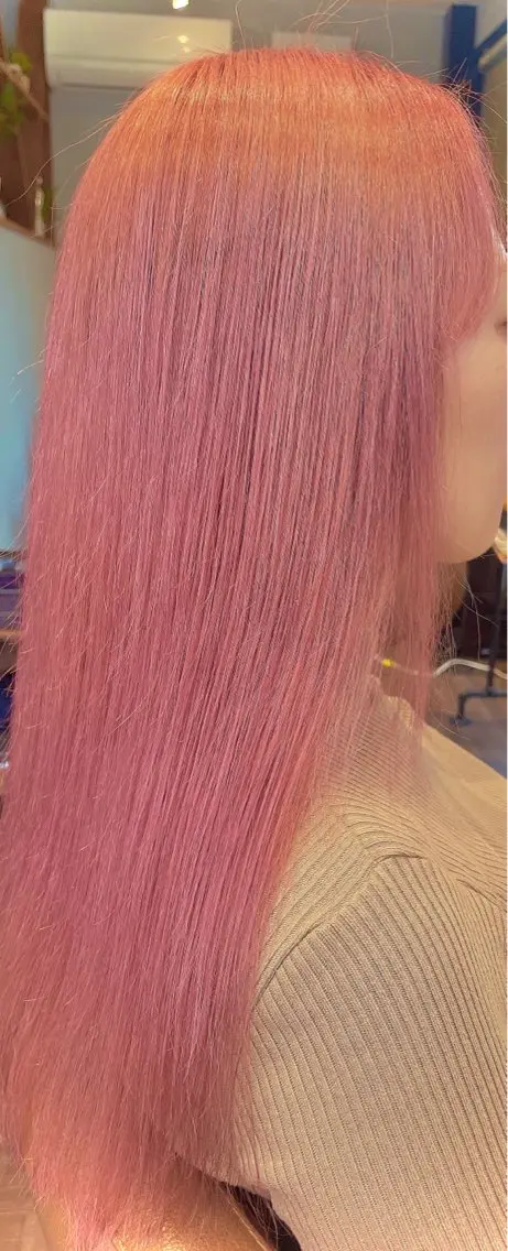 ロング カラー カット ヘアカラー トリートメント 髪質改善×潤艶カラー ⭐️岡田崇彰のヘアスタイル