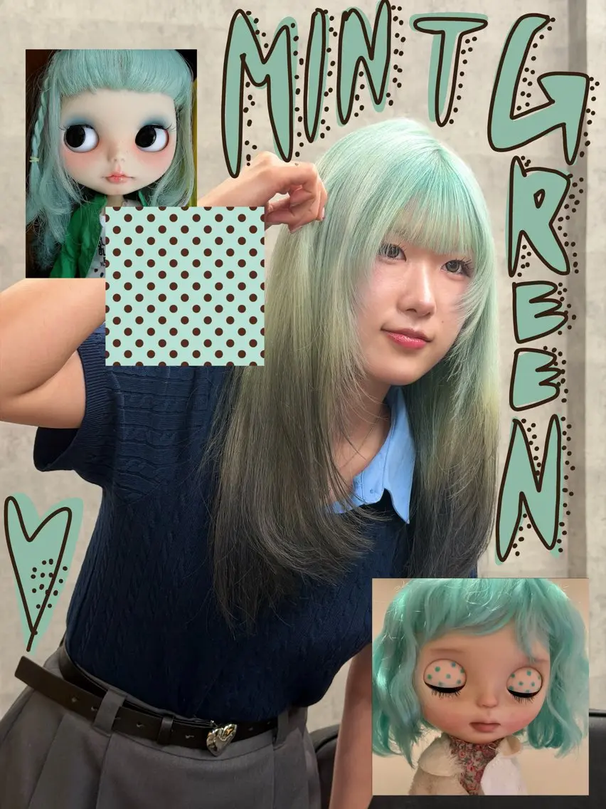 セミロング 楠原 透羽のヘアスタイル
