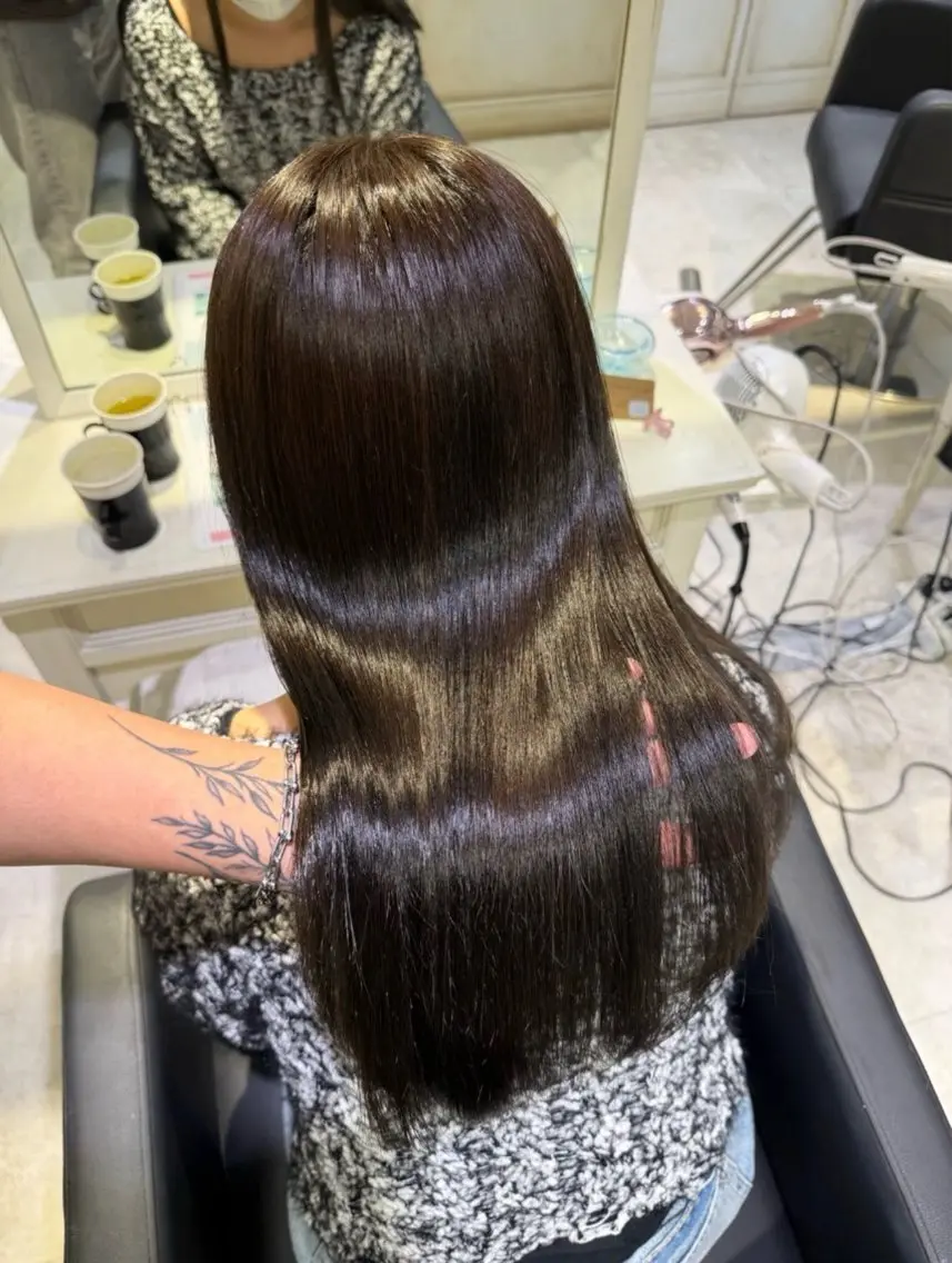 パーマ 縮毛矯正 トリートメント 💙透明感カラー/ 縮毛矯正/ゆうな💙のヘアスタイル