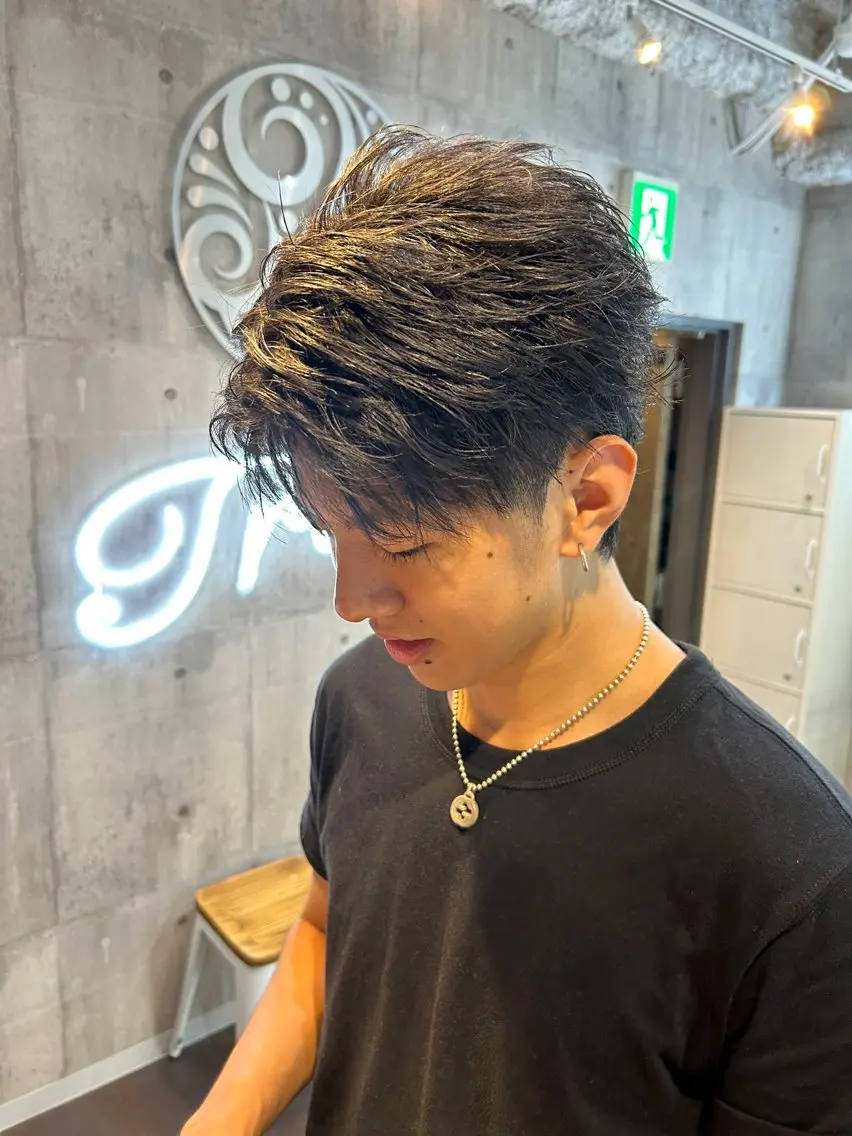 ショート メンズ メンズパーマ ショートヘア 👑再現性◎北千住N o.1パーマYutoのヘアスタイル