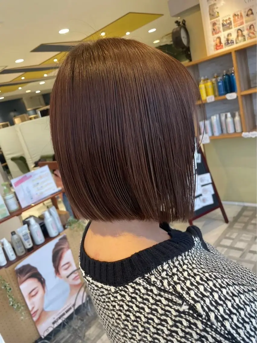 ミディアム カラー ブラウンカラー ヘアカラー ケアカラー/ダブル カラー☘️梅本琉衣のヘアスタイル