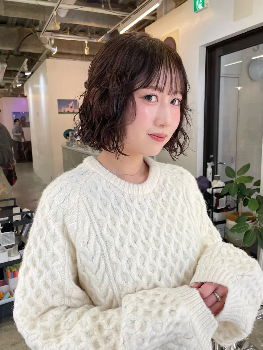 ショート カット パーマ nessヤマサキ リュウタのヘアスタイル